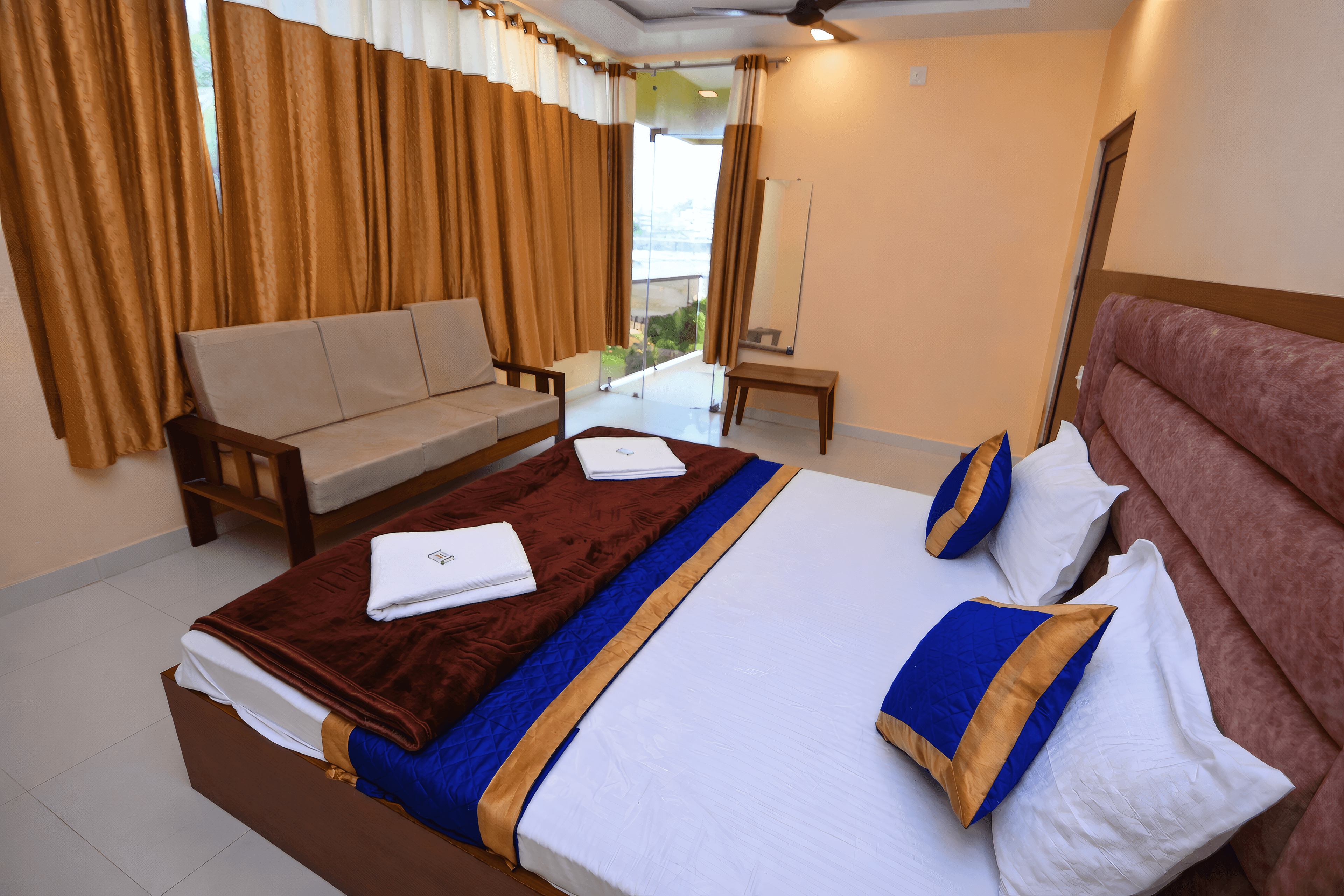 Elegant room at KVK Beach Residency